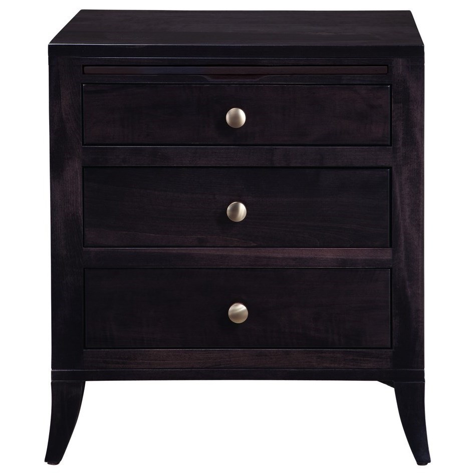 Shelburne Nightstand With Drawer And Pull Out Shelf / Brookside